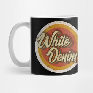 circle vintage White Denim Mug